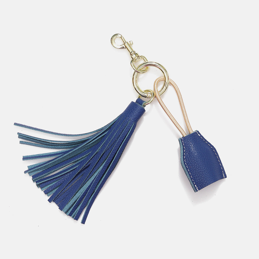 Leather Tassel Keychain