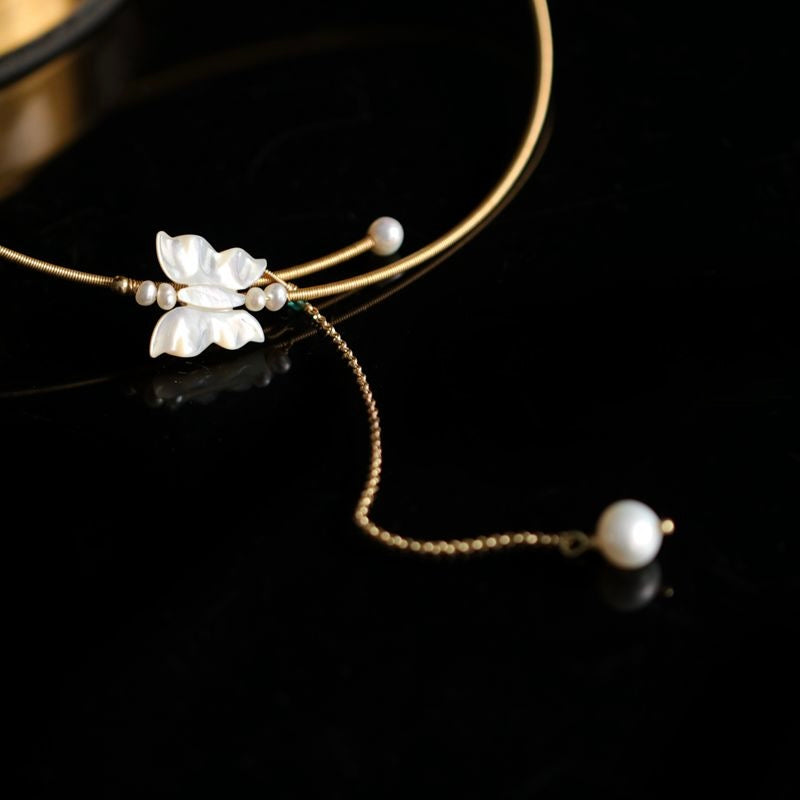 Butterfly Bangle Necklace