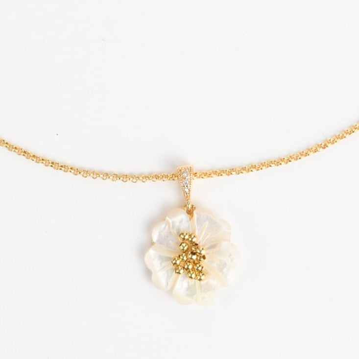 Pearl Flower Necklace